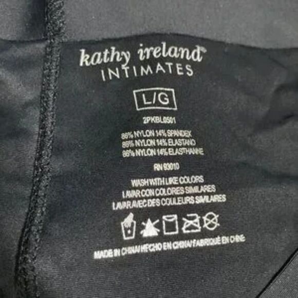 KATHY IRELAND Intimates Shapewear Boy Shorts Set of 2 Womens Large - Picture 5 of 8